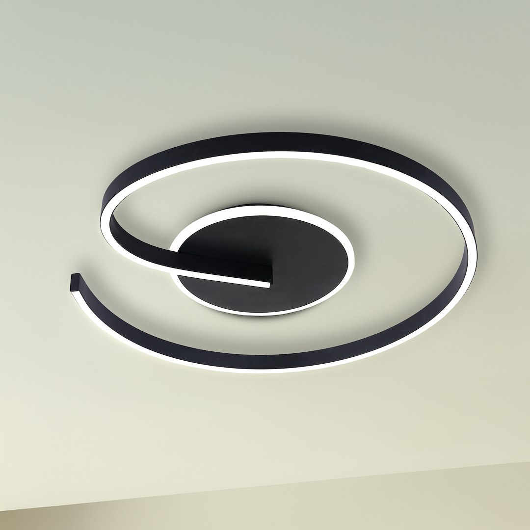 Lampa sufitowa LORENZO BLACK 22W LED