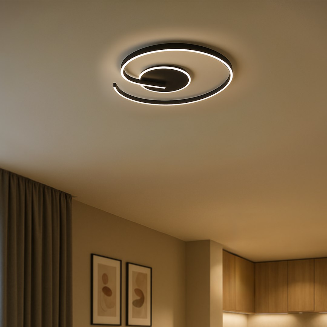 Lampa sufitowa LORENZO BLACK 22W LED - obrazek 3