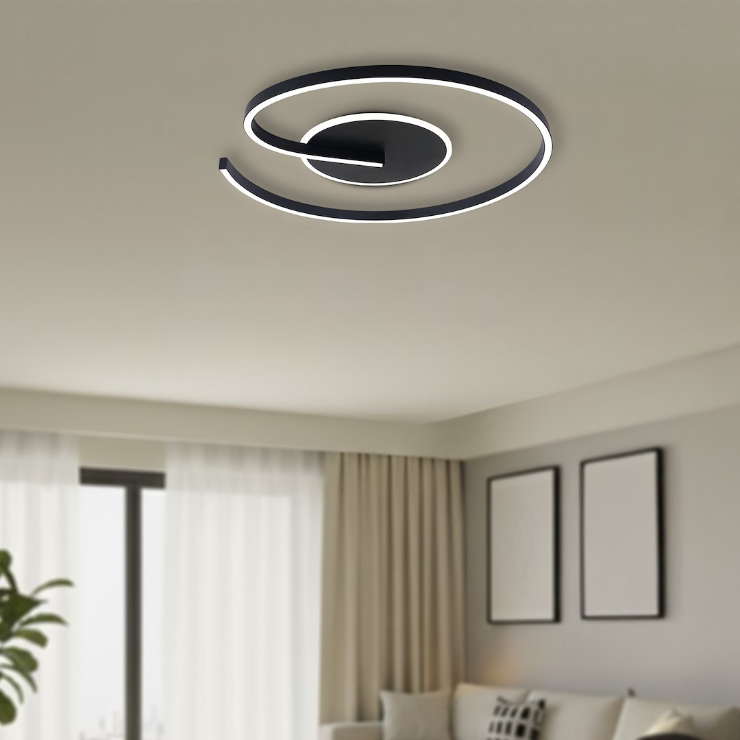 Lampa sufitowa LORENZO BLACK 22W LED - obrazek 4