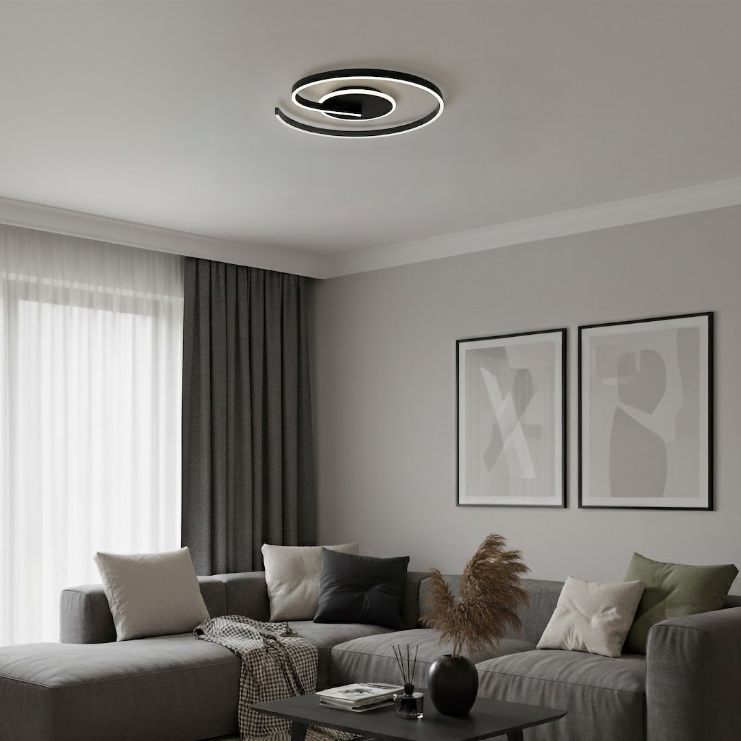 Lampa sufitowa LORENZO BLACK 22W LED - obrazek 5