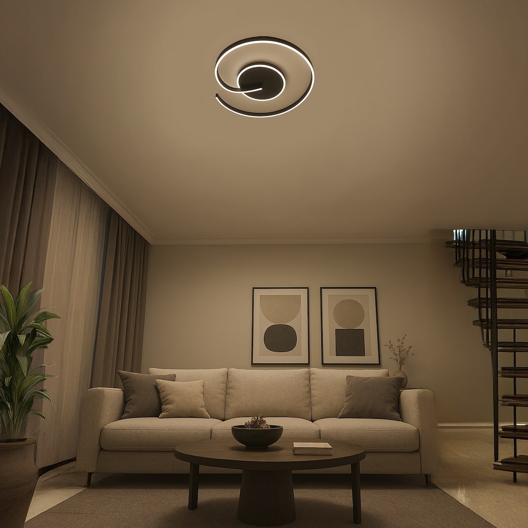 Lampa sufitowa LORENZO BLACK 22W LED - obrazek 6