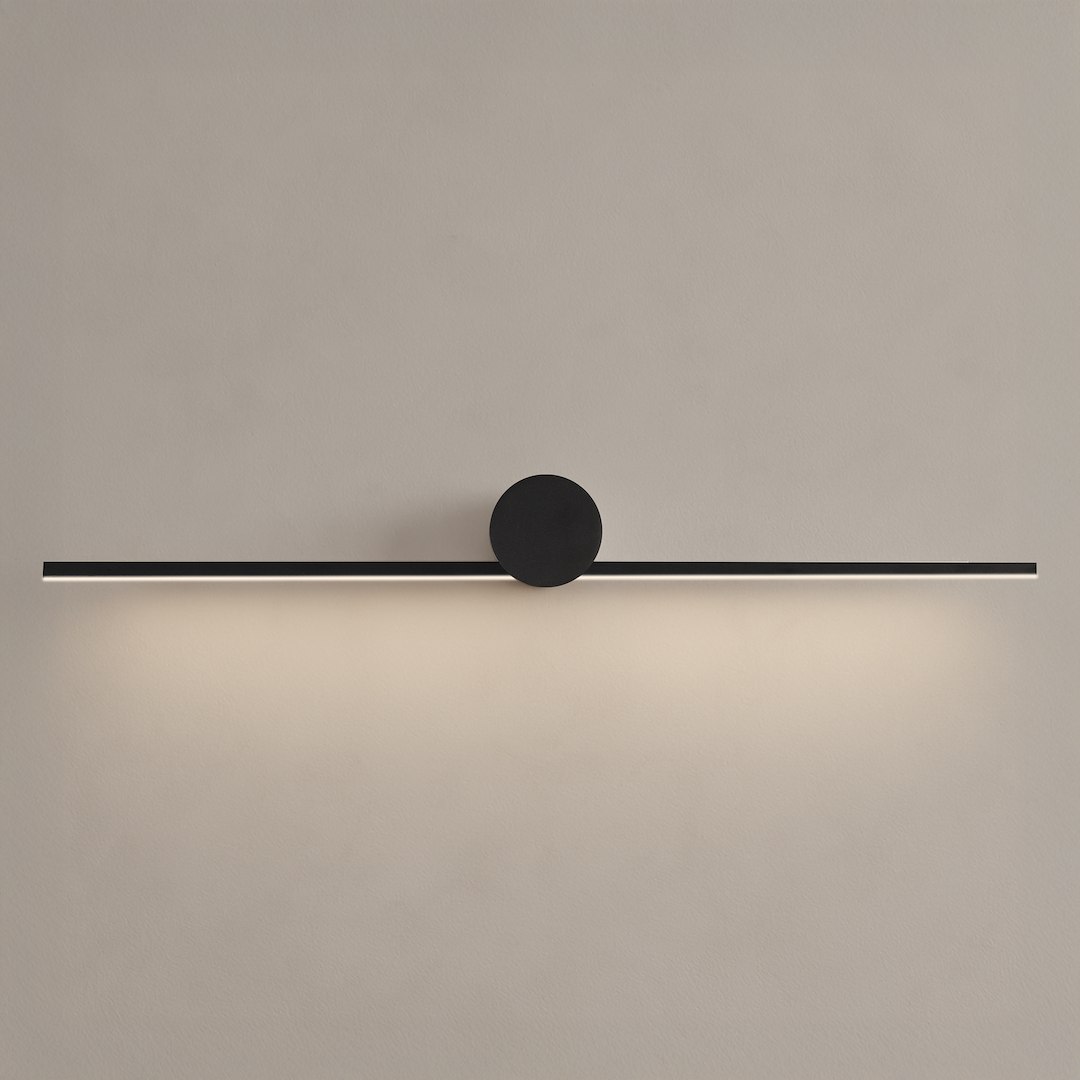 Kinkiet Artist Czarny 9W LED 60cm