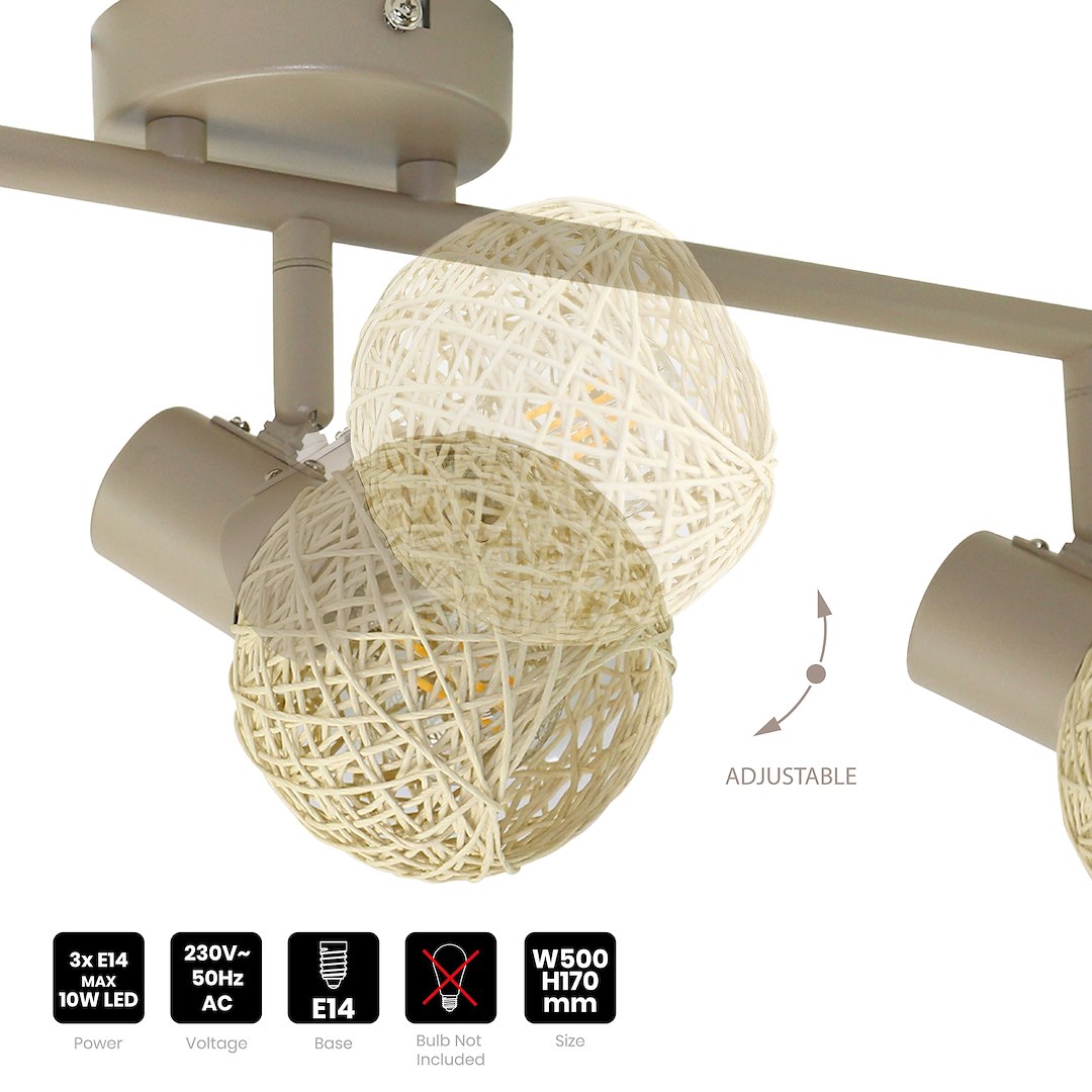 Lampa sufitowa DEX 3xE14 - obrazek 3