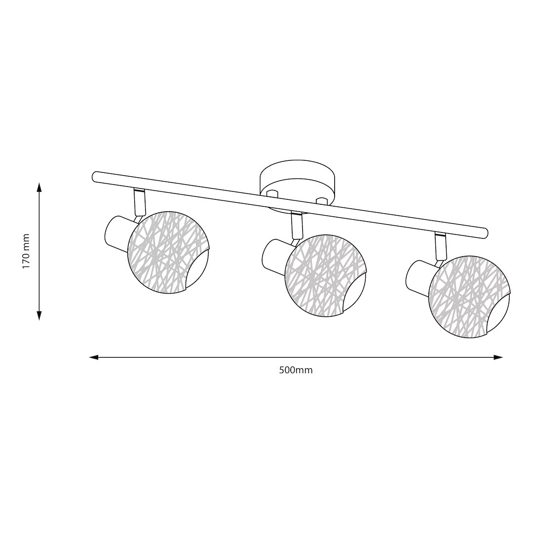 Lampa sufitowa DEX 3xE14 - obrazek 9
