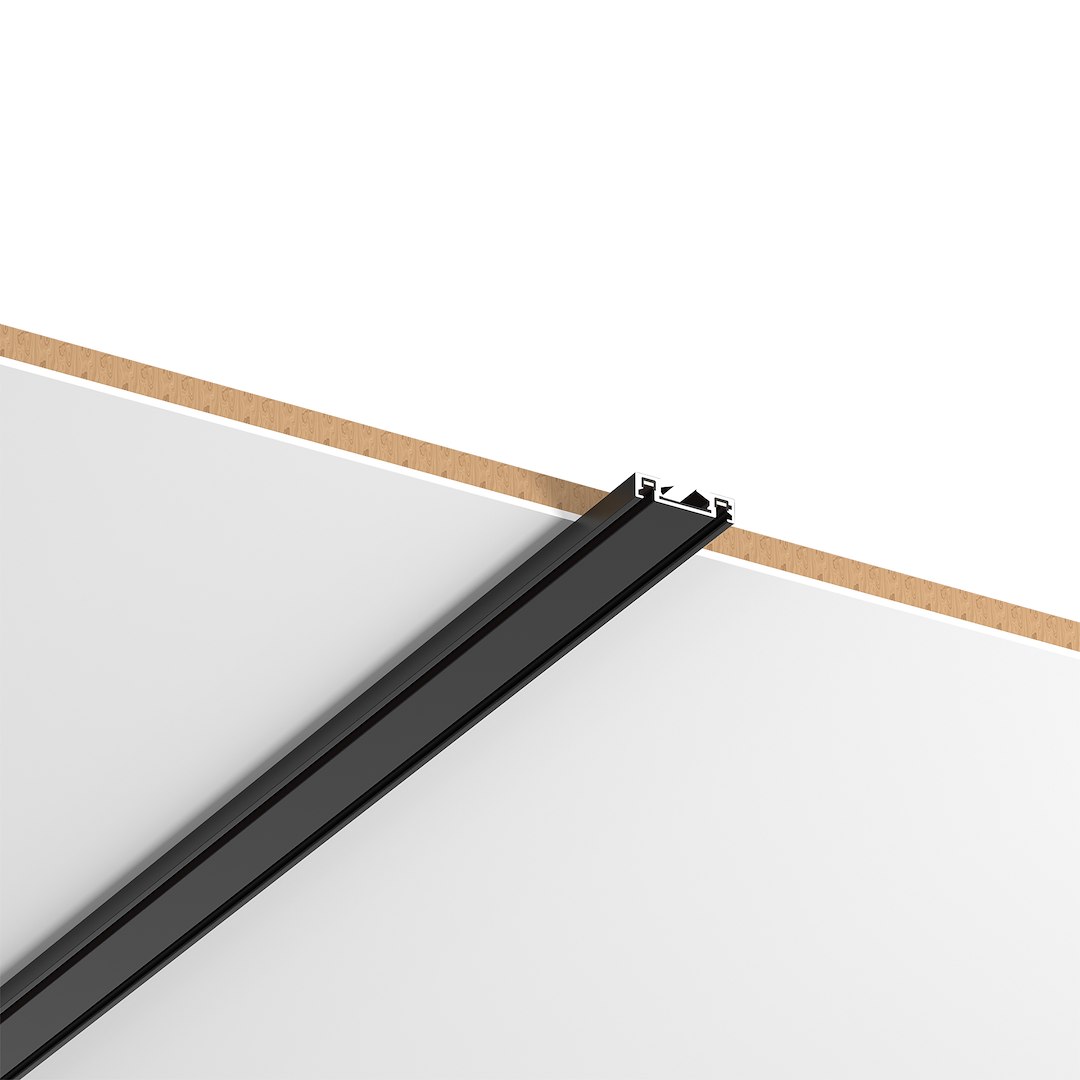 Slim Magnetic Track Szyna Natynk Czarny 100cm + zaślepki - obrazek 2