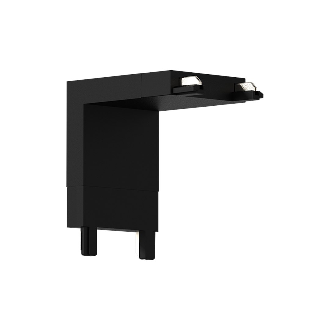 Slim Magnetic Track Narożnik Czarny dół L - obrazek 4
