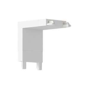 Slim Magnetic Track Narożnik Biały dół L