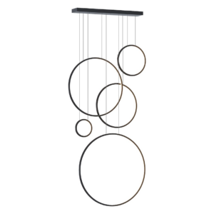 Lampa wisząca Saturno Black 100W LED mezzanine