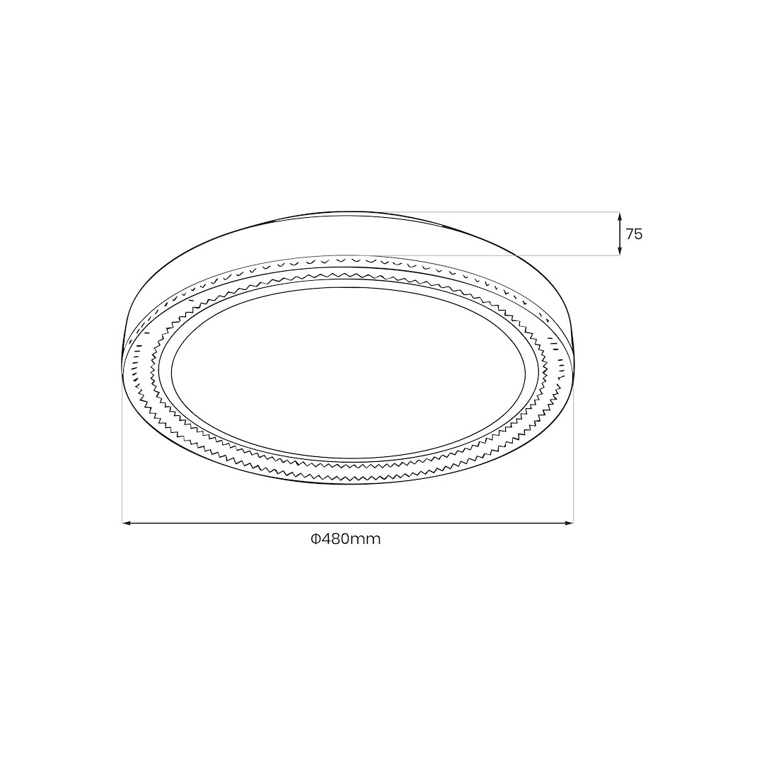 Plafon Vigo Ø480mm 36W LED 4000K - obrazek 7