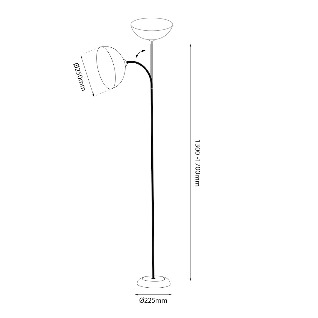 Lampa podłogowa ZACK CASHMERE 1xE27 - obrazek 8