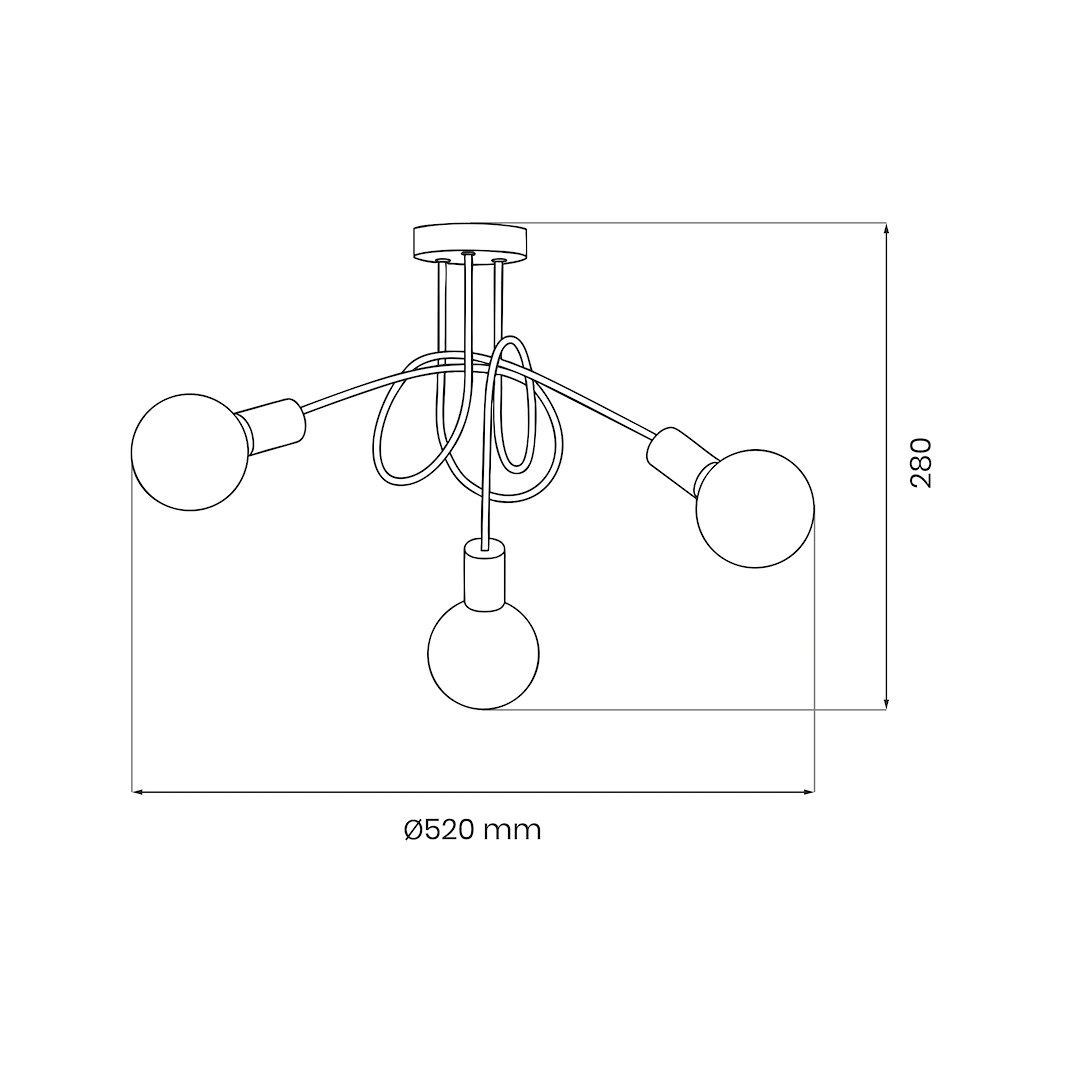 Lampa sufitowa TURBINO 3xE27 - obrazek 7
