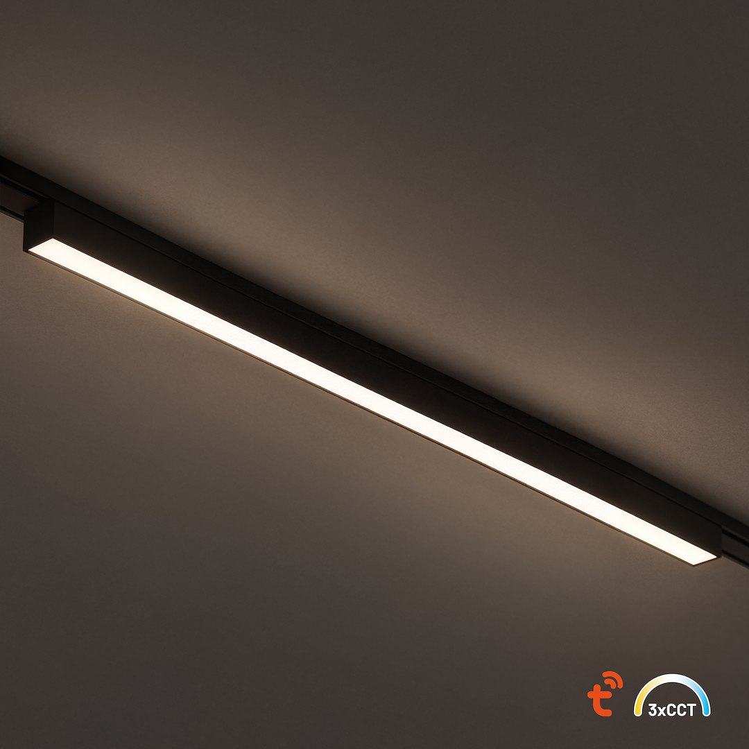 Slim Magnetic Track Czarny 61cm 20W LED Tuya CCT 48V