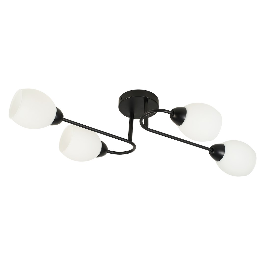 Lampa sufitowa KING 4xE27 Czarny - obrazek 5