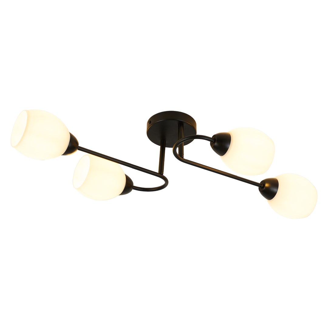 Lampa sufitowa KING 4xE27 Czarny - obrazek 6