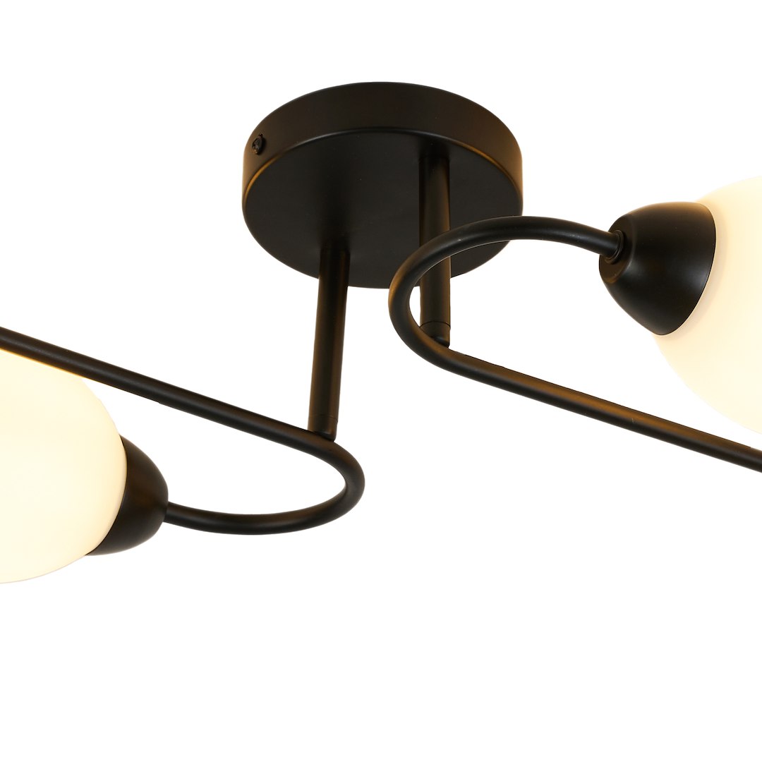Lampa sufitowa KING 4xE27 Czarny - obrazek 7