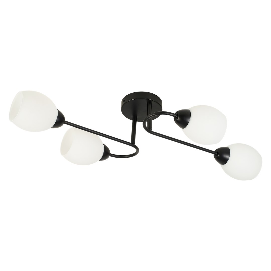 Lampa sufitowa KING 4xE27 Czarny - obrazek 9