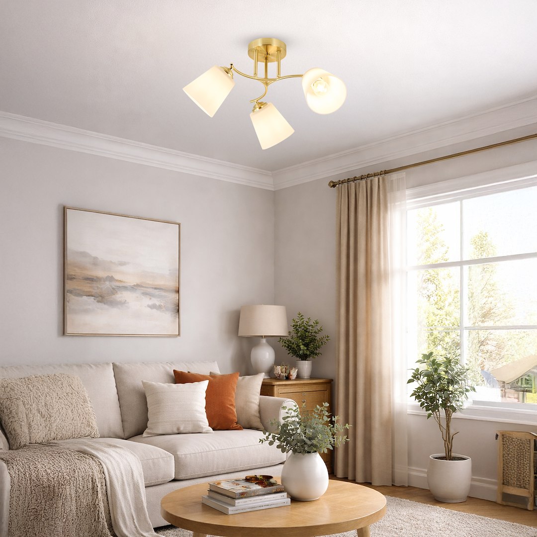 Lampa sufitowa PAFOS GOLD 3xE27 - obrazek 2