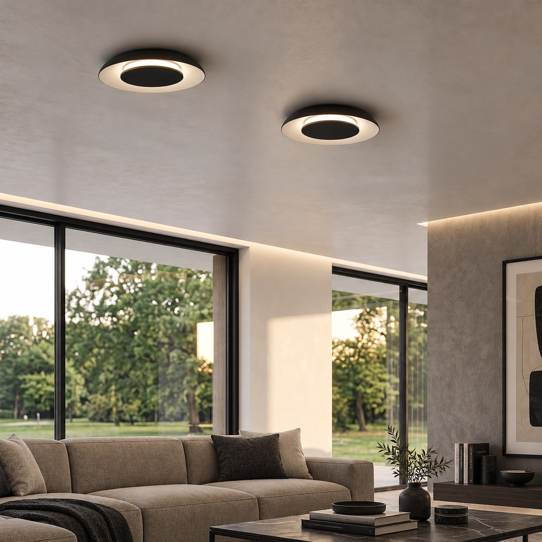 Lampa sufitowa Piattino 15W LED CCT Czarny - obrazek 2