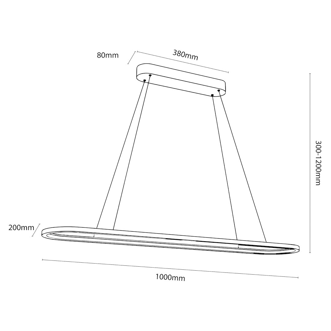 Lampa wisząca Saturno 30W LED CCT Czarny - obrazek 9
