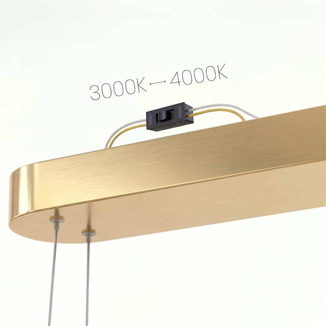 Lampa wisząca Saturno 30W LED CCT Złoty - obrazek 6