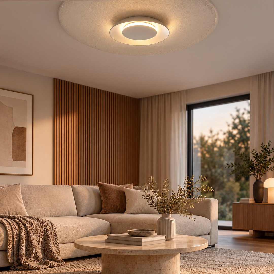 Lampa sufitowa Piattino 30W LED CCT Beżowy - obrazek 5