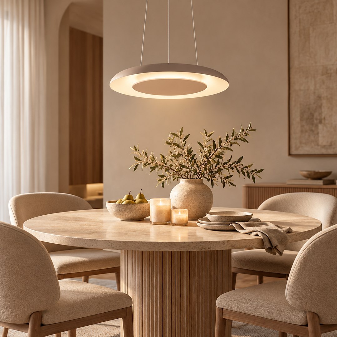 Lampa wisząca Piattino 30W LED CCT Beżowy - obrazek 3