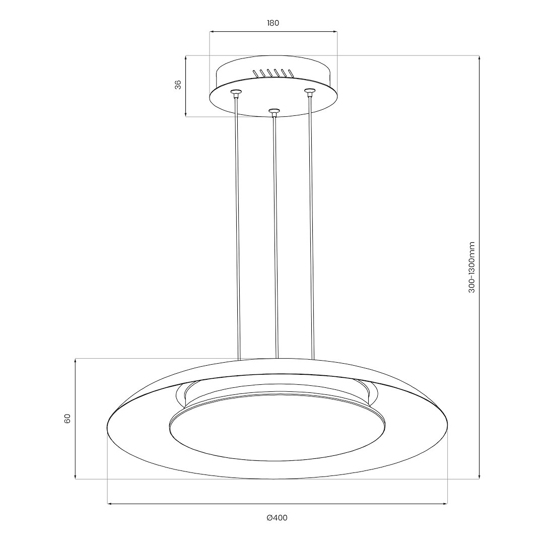 Lampa wisząca Piattino 30W LED CCT Beżowy - obrazek 8