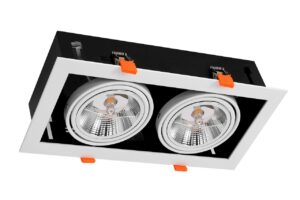 Oprawa Podtynkowa Plaza 2xGU10 AR111 Biały