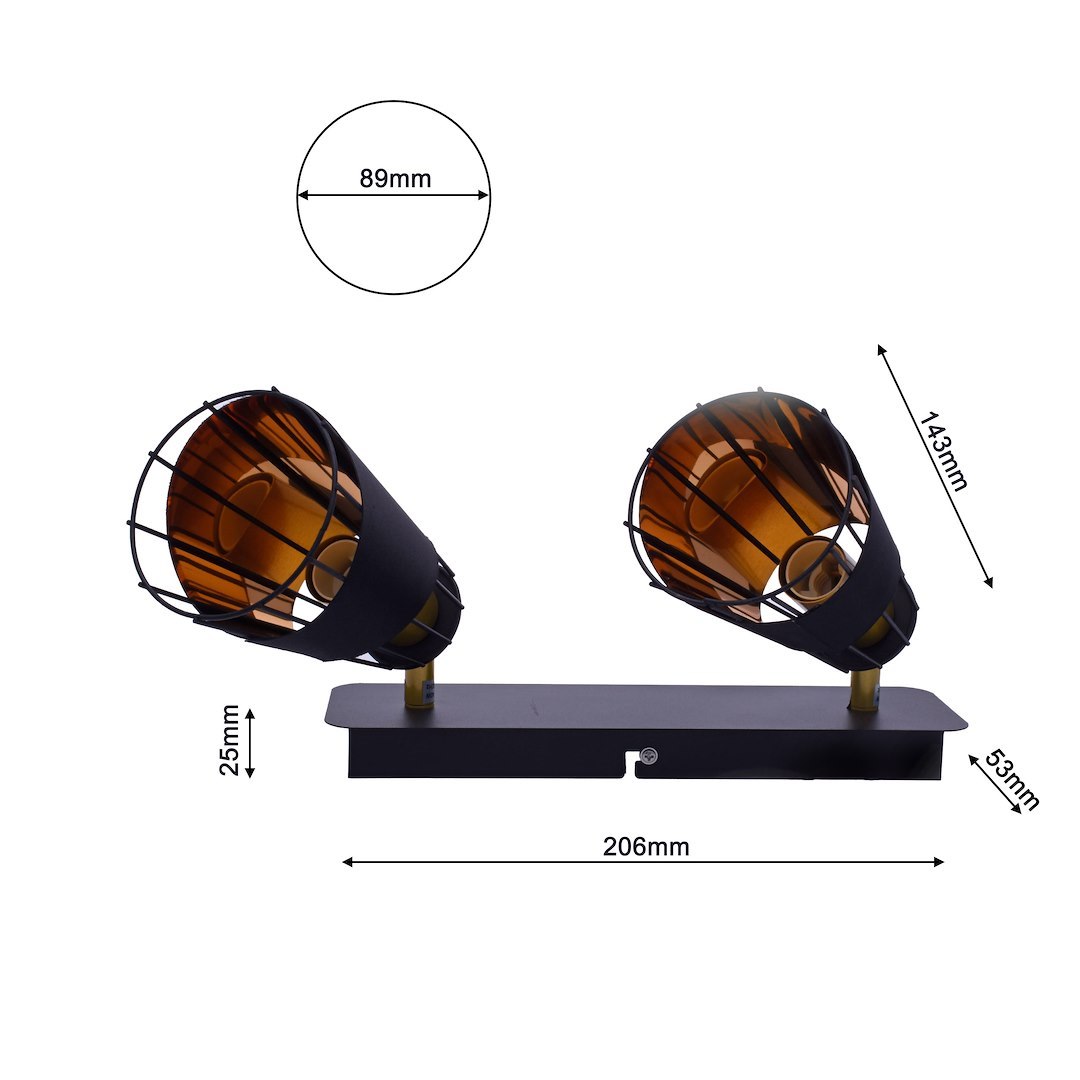 Lampa sufitowa RICK 2xE14 - obrazek 6