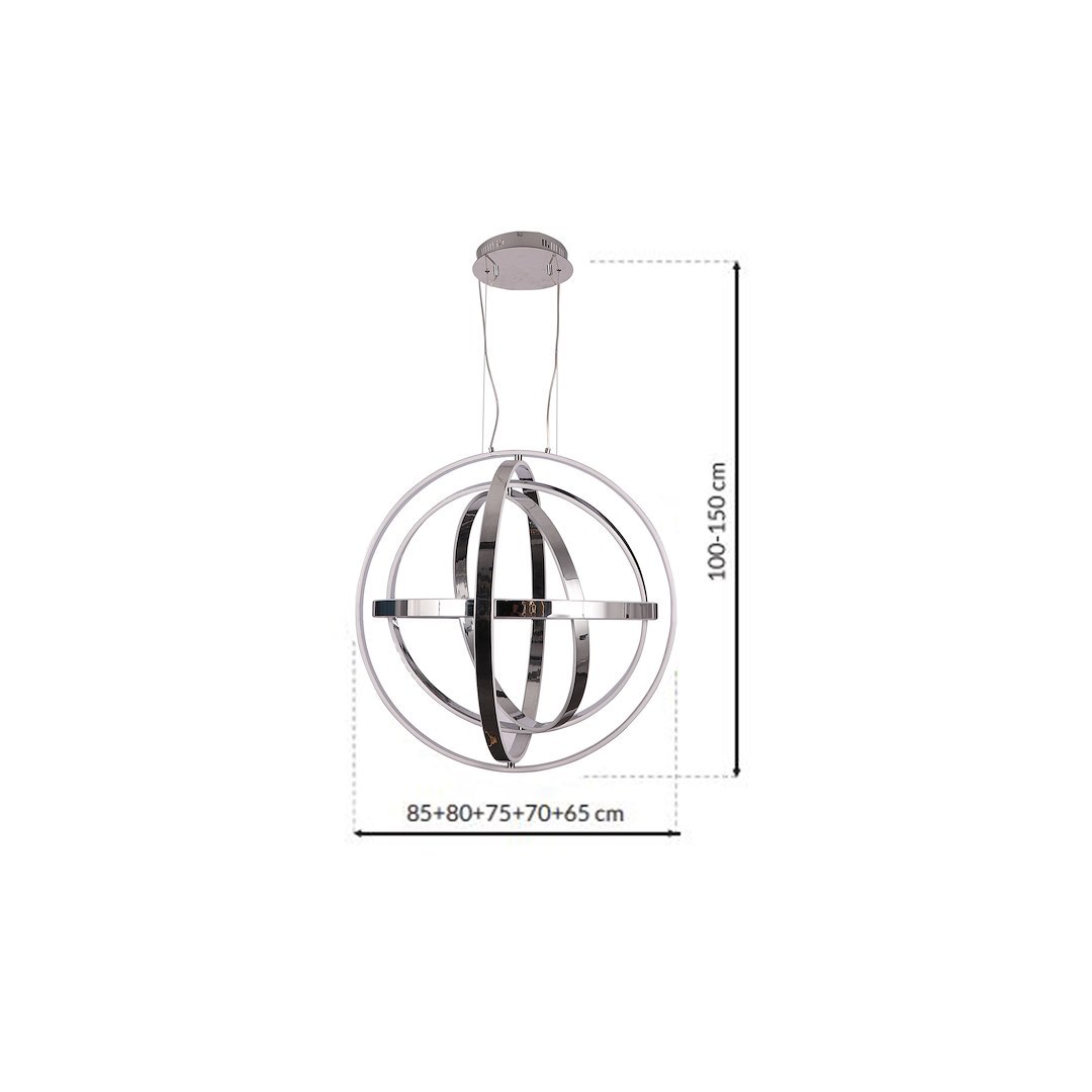 Lampa wisząca COPERNICUS CHROME 260W LED - obrazek 8