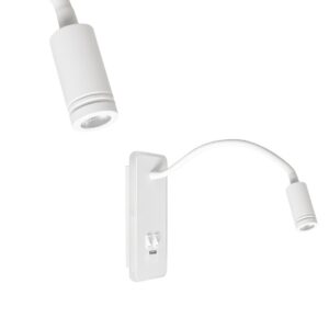 Lampka nocna Base 8W+2W Biały