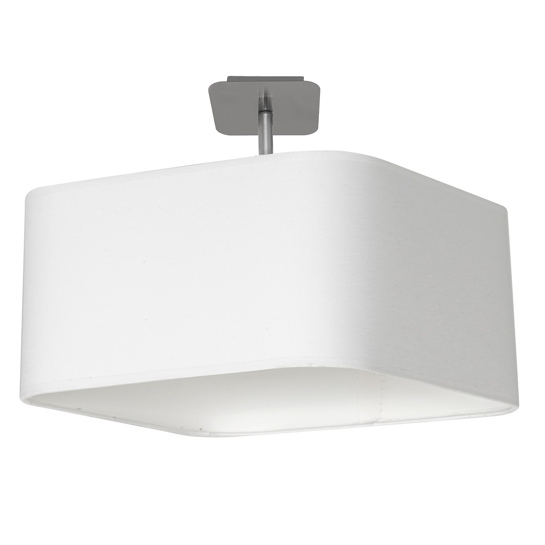 Lampa podsufitowa Napoli 1xE27 Biały / Chrom - obrazek 2