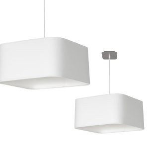 Lampa wisząca Napoli Biały / Chrom 1xE27