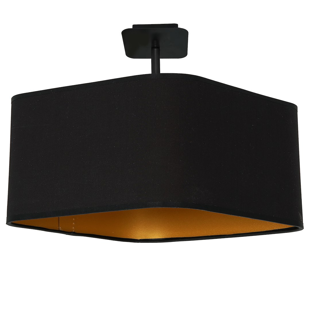 Lampa podsufitowa NAPOLI BLACK/GOLD 1xE27 - obrazek 2