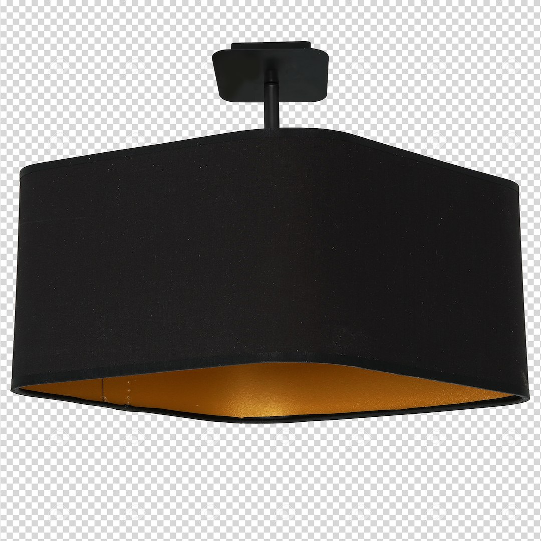 Lampa podsufitowa NAPOLI BLACK/GOLD 1xE27 - obrazek 8