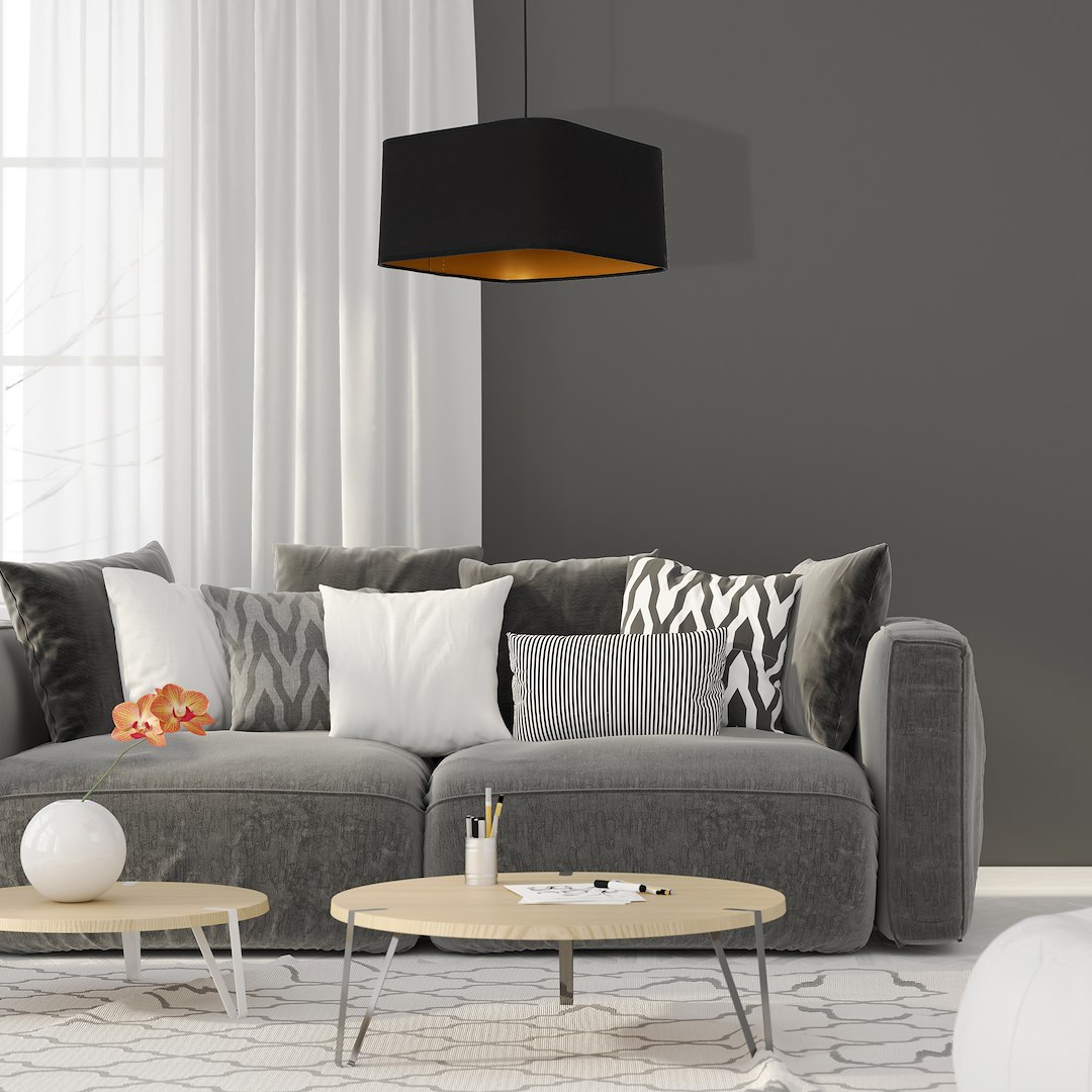 Lampa wisząca NAPOLI BLACK/GOLD 1xE27 - obrazek 6