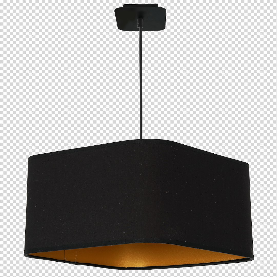 Lampa wisząca NAPOLI BLACK/GOLD 1xE27 - obrazek 8