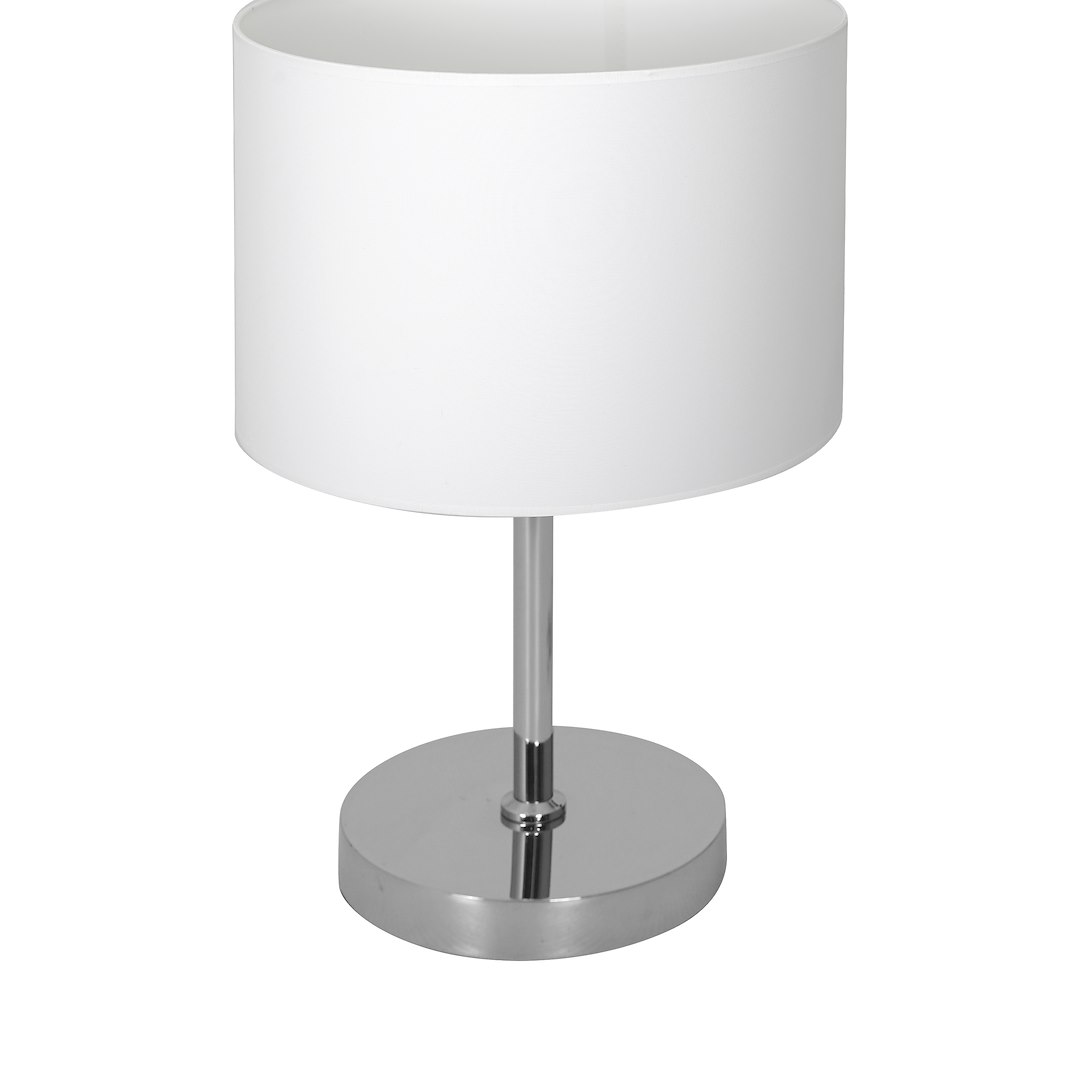 Lampka stołowa Casino Biały / Chrom 1xE27 - obrazek 4