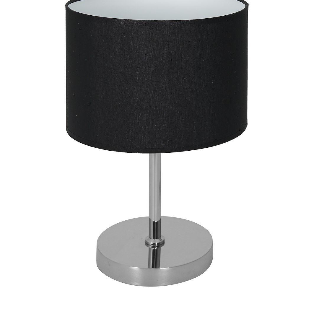Lampka stołowa CASINO BLACK/CHROME 1xE27 - obrazek 4