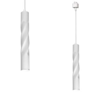 Track Light Pendant Twisted Biały 3W LED