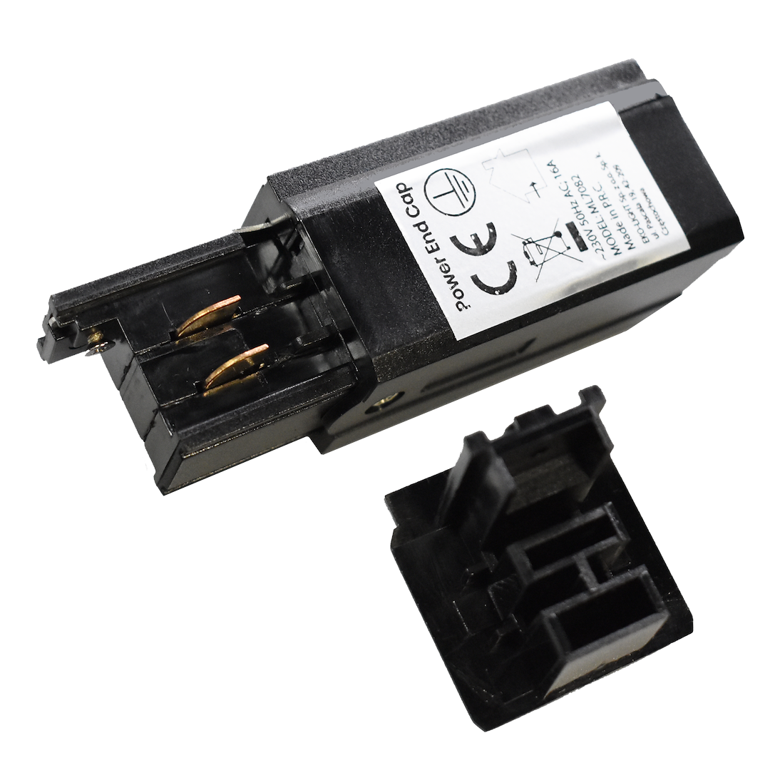 Zasilanie Prowadnicy Track Light Czarny 3-obwodowy - obrazek 2