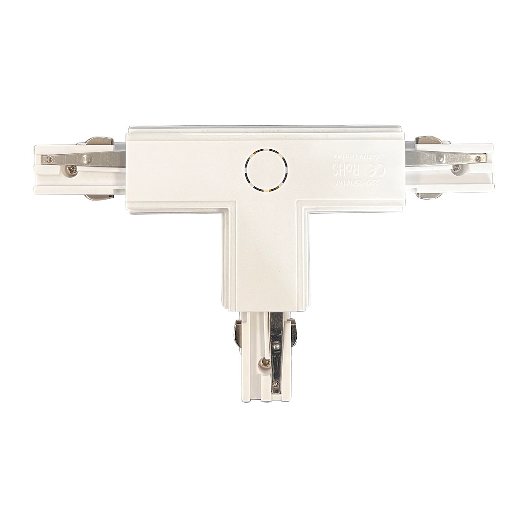 Łącznik Lampy Track Light Biały 3-obwodowy Typ: T UR