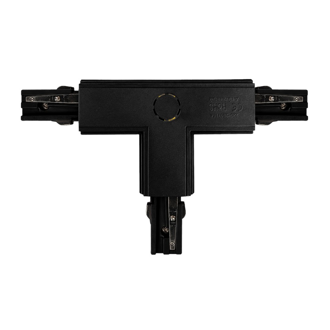 Łącznik Lampy Track Light Czarny 3-obwodowy Typ: T UR - obrazek 3