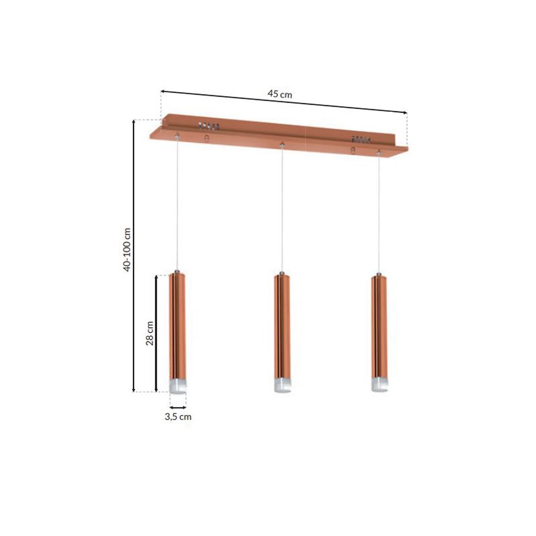 LAMPA WISZĄCA COPPER 15W LED - obrazek 9