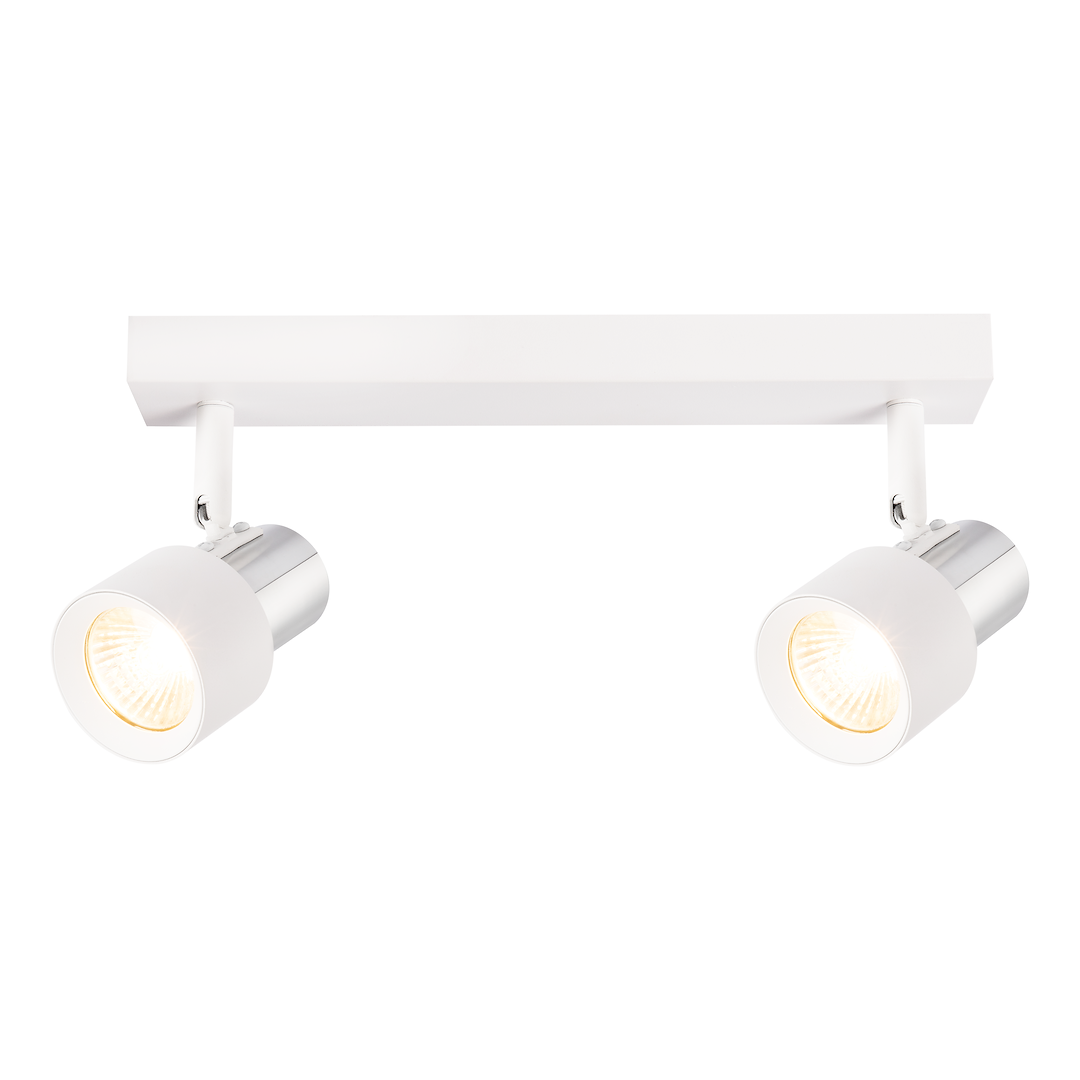 Lampa Sufitowa Cino 2xGU10 Biały + Chrom - obrazek 2