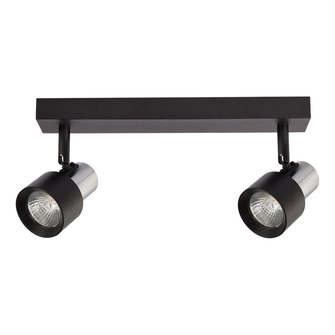 Lampa Sufitowa Cino 2xGU10 Czarny + Chrom - obrazek 5