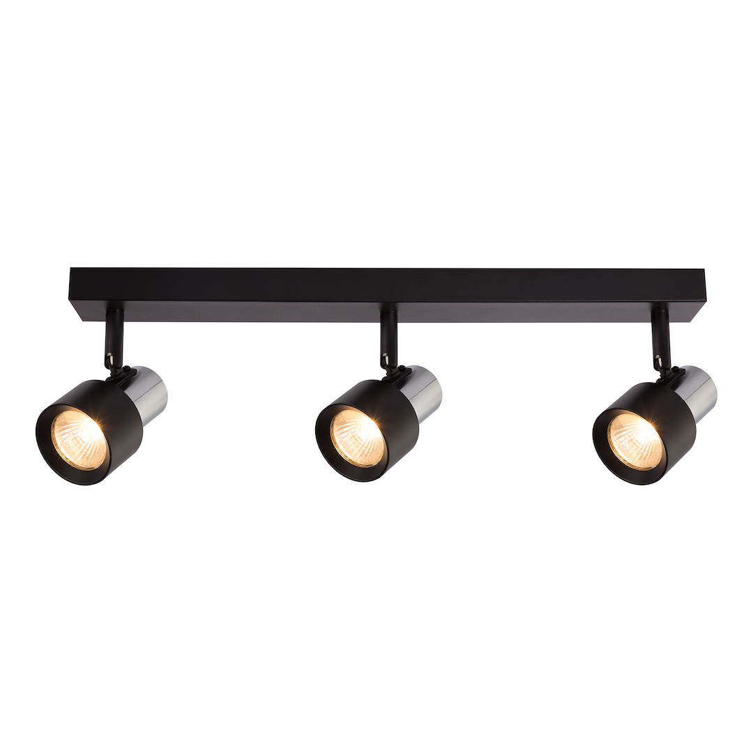 Lampa Sufitowa Cino 3xGU10 Czarny + Chrom - obrazek 2
