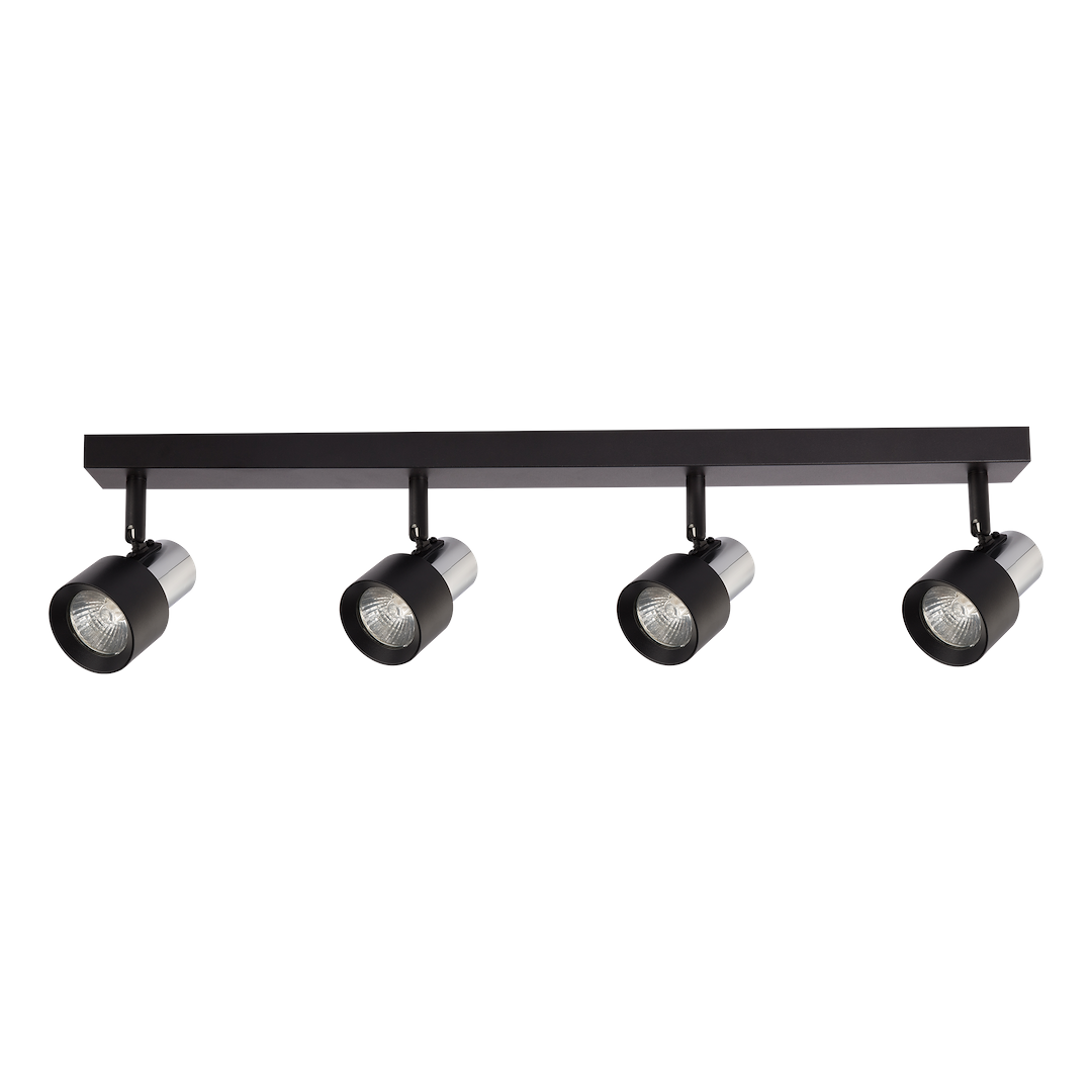 Lampa Sufitowa Cino 4xGU10 Czarny + Chrom - obrazek 5