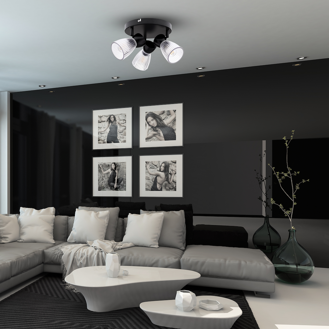 Lampa sufitowa BEST BLACK 3xE14 (round) - obrazek 6