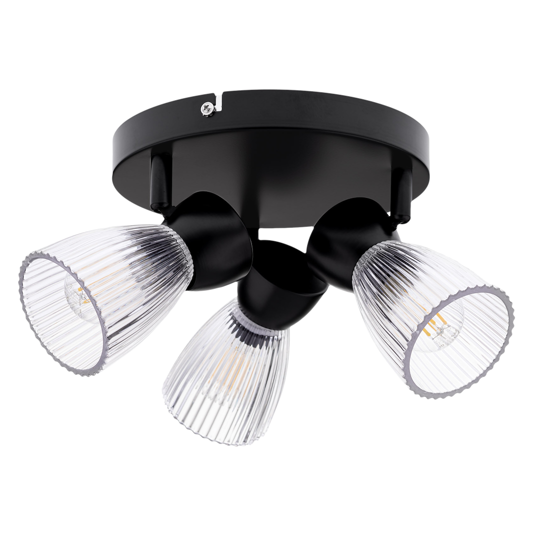 Lampa sufitowa BEST BLACK 3xE14 (round) - obrazek 8